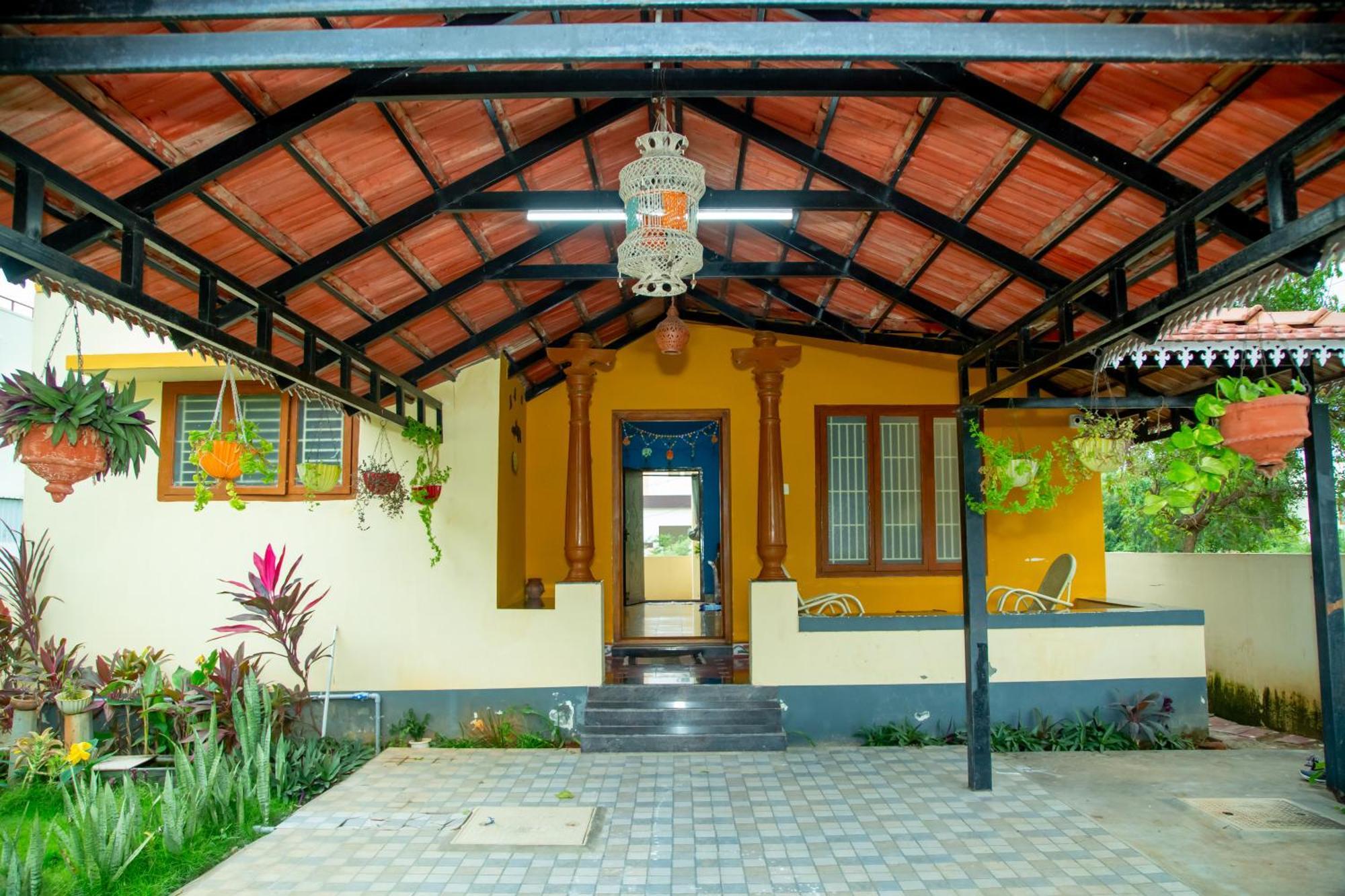 A Chettinad Villa In Coimbatore On The Way To Adiyogi And Nearer To Maruthamalai Luaran gambar